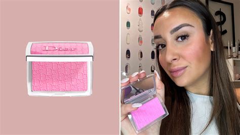 blush dior pink 001|dior blush with flushed cheeks.